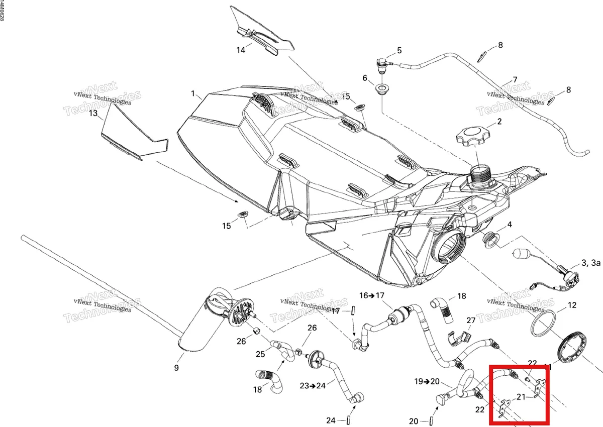 Деталь 513033142 на схеме узла Fuel System