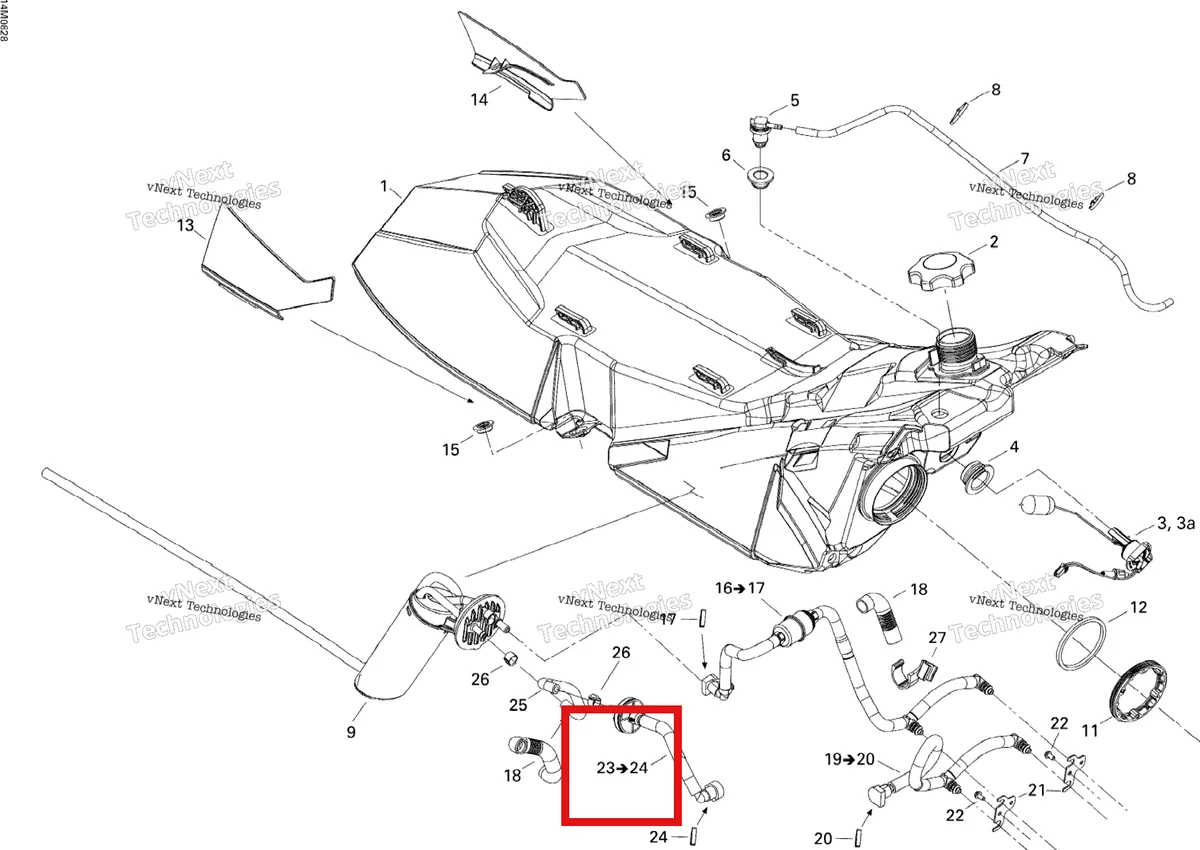 Деталь 513033167 на схеме узла Fuel System