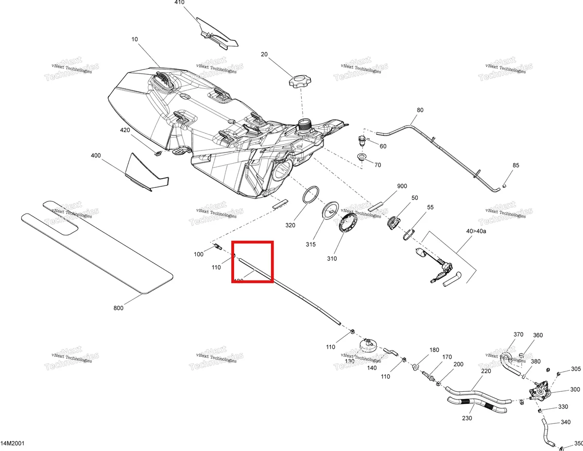 Деталь 513033326 (Деталь Shoulder Bushing) на схеме узла 2020 Ski-Doo MXZ 600 CARB Engine - Fuel