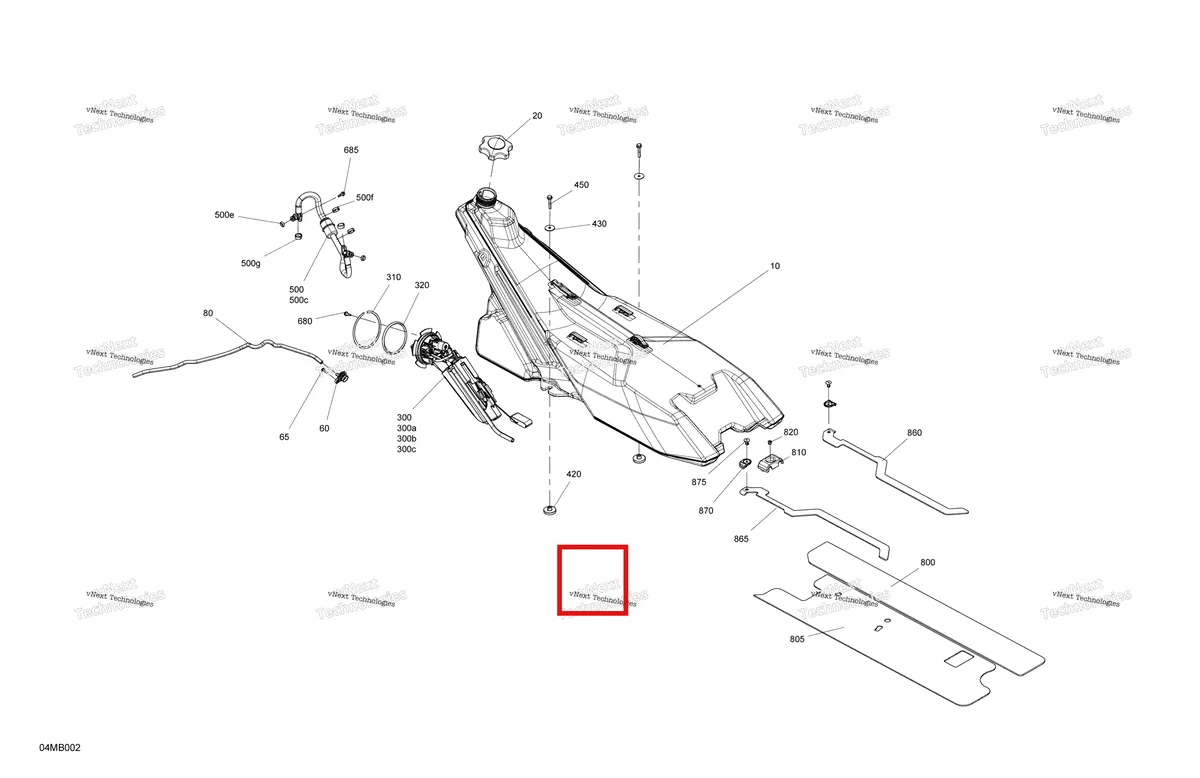 Деталь 513033984 на схеме узла 2022 Ski-Doo BACKCOUNTRY 600 EFI - SPORT Engine - Fuel