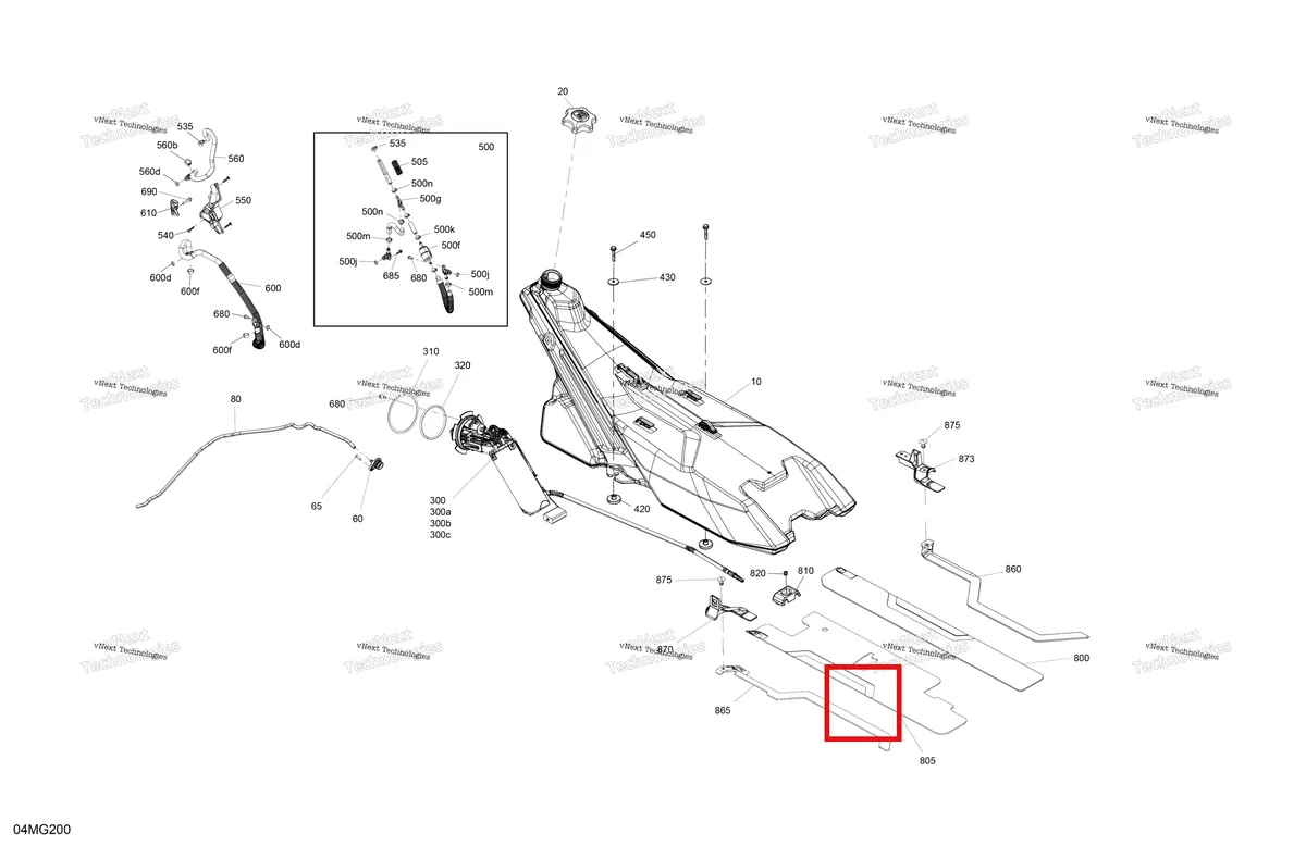 Схема применяемости: Стопорное кольцо Ski-Doo Expedition 850 E-TEC SE (2024) (513034097)