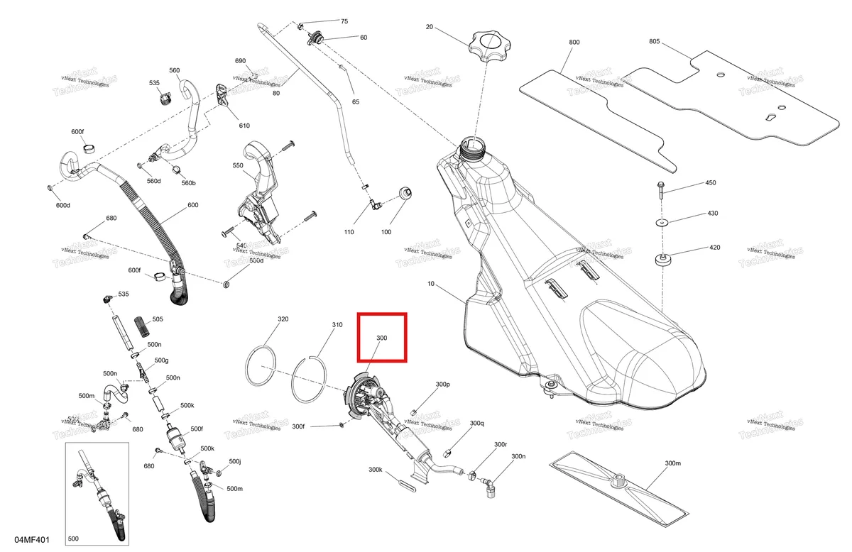 Деталь 513034240 на схеме узла 2026 Ski-Doo MXZ - RACING - 600 RS - BMTA - Neo Yellow - 15X137X1.75R Track Engine - Fuel
