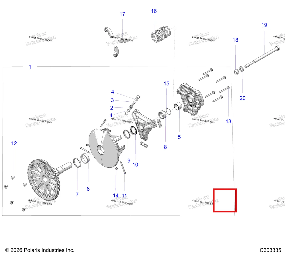 Деталь 5133079 на схеме узла Drive Train, Clutch, Primary S27tfb6r