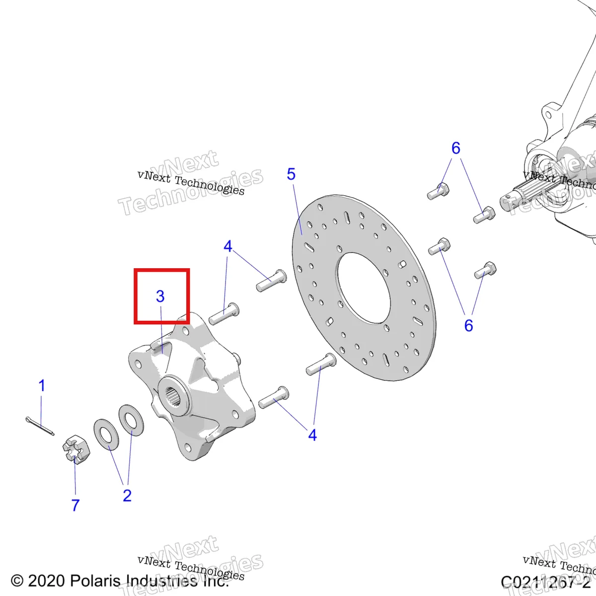Схема применяемости: Ступица квадроцикла Polaris MAGNUM/SPORTSMAN/SCRAMBLER/HAWKEYE/TRAIL BLAZER/BOSS 330/400/450/500/570/600/700/800 5134310