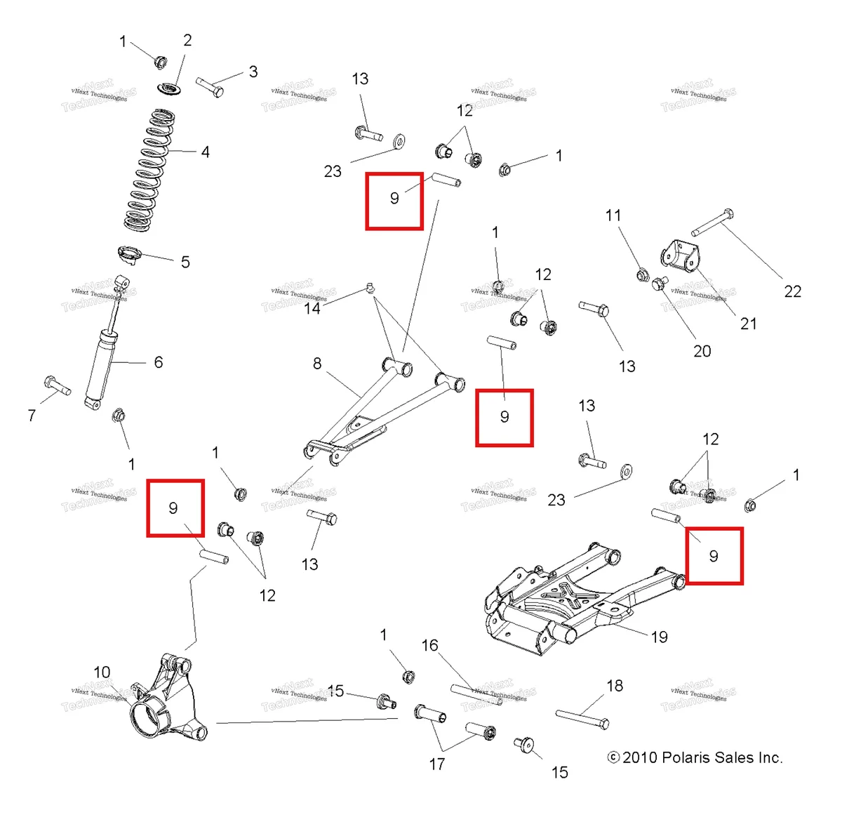 Деталь 5134882 на схеме узла Suspension, Rear