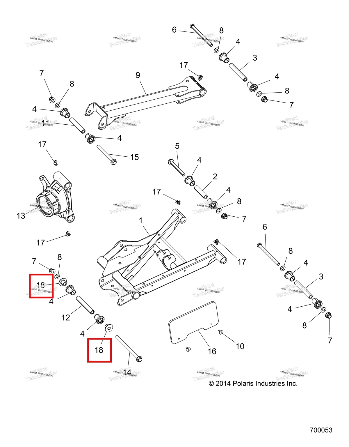 Деталь 5136102 на схеме узла Suspension, Rear Control Arms