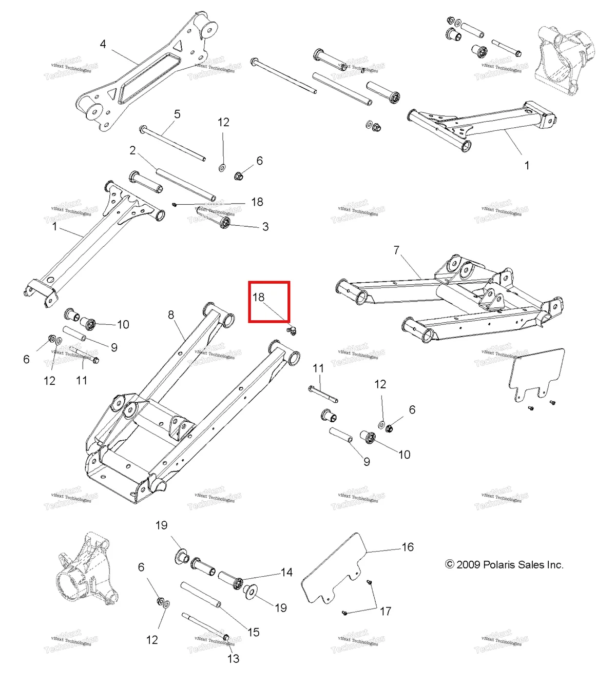 Деталь 5136468 на схеме узла Suspension, Rear Control Arms