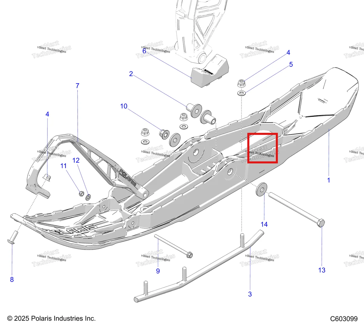 Деталь 5136908 на схеме узла Steering, Ski Asm. S27tde6rs
