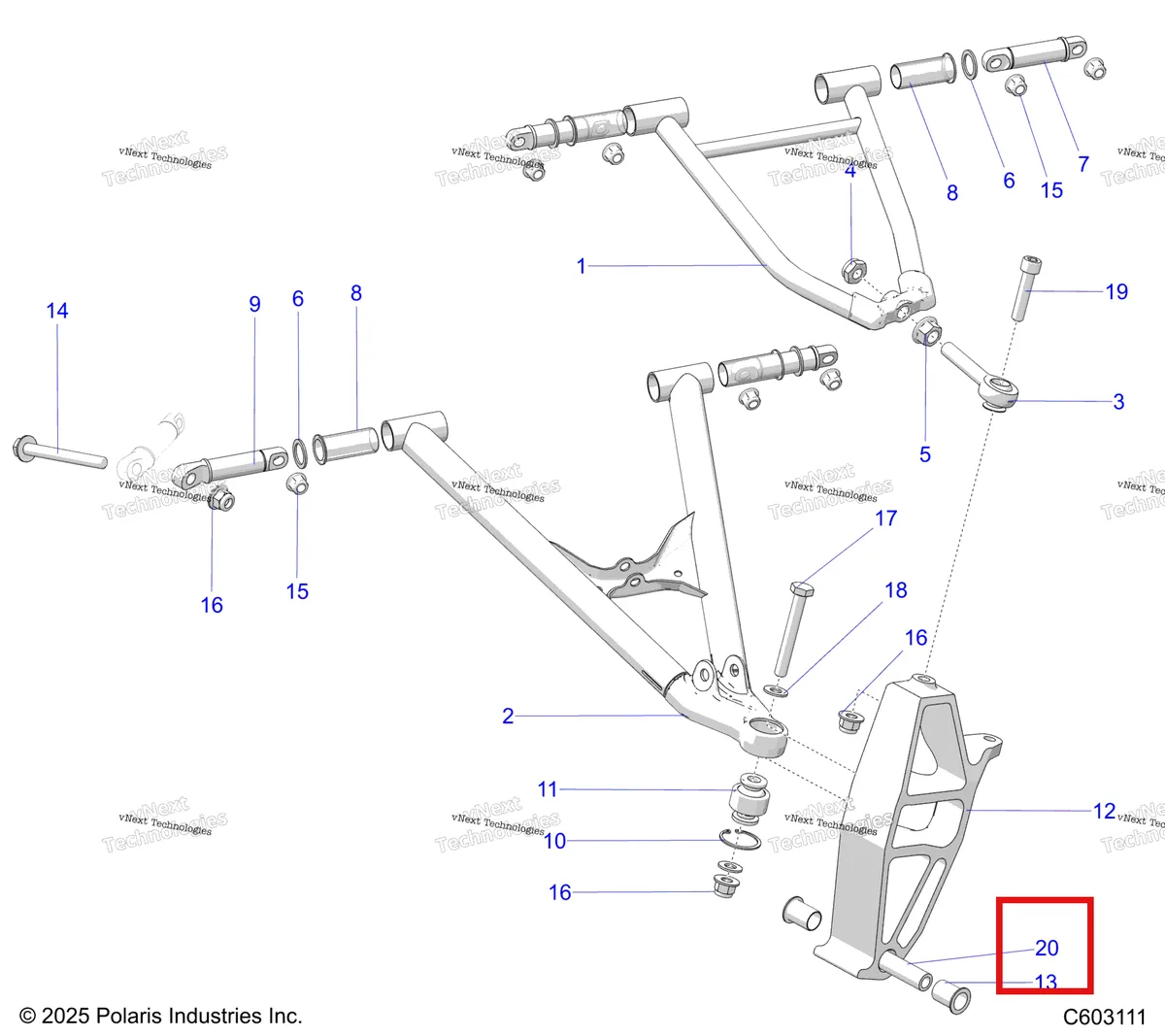 Деталь 5136910 на схеме узла Suspension, Control Arms & Spindle S27tlf6rs