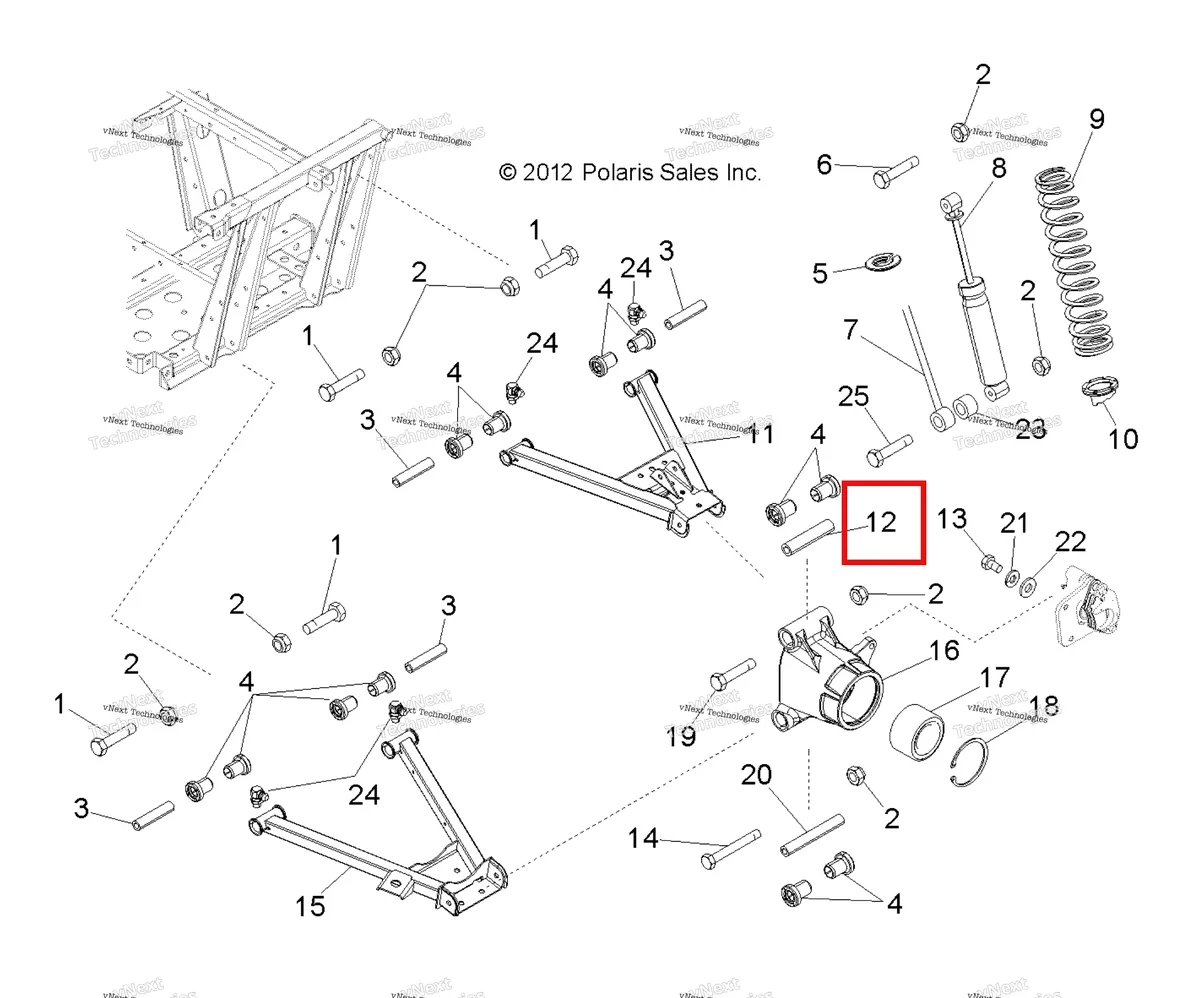 Деталь 5137592 на схеме узла Suspension, Rear