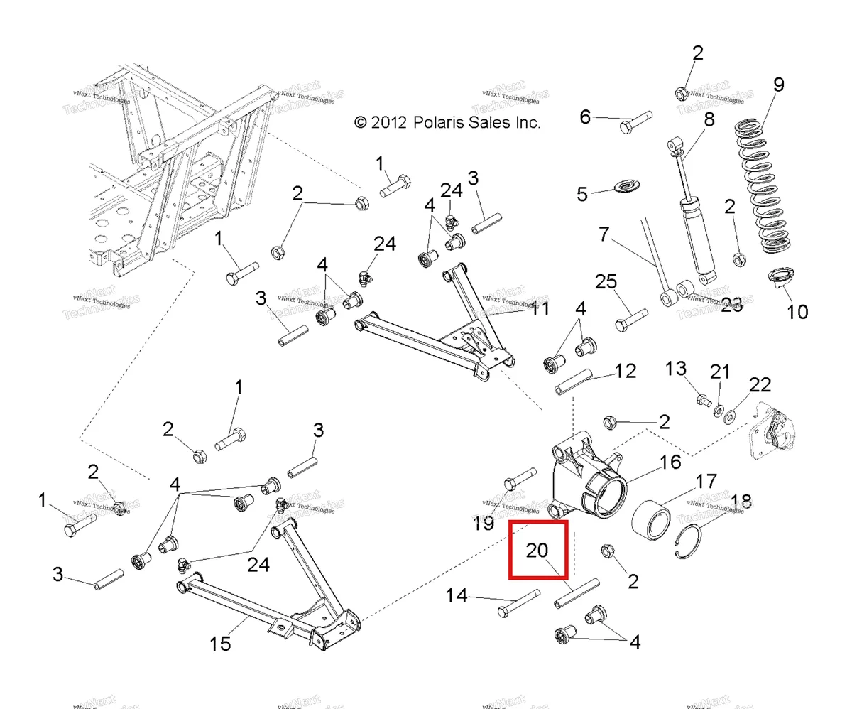 Деталь 5137593 на схеме узла Suspension, Rear