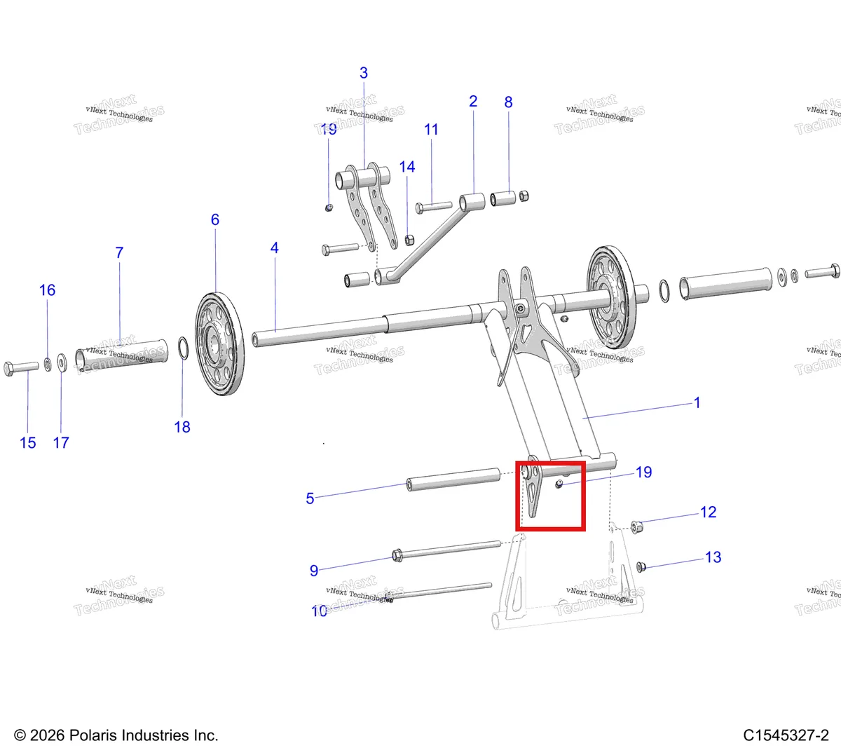 Деталь 5138059 на схеме узла Suspension, Torque Arm, Rear S27tfb6r