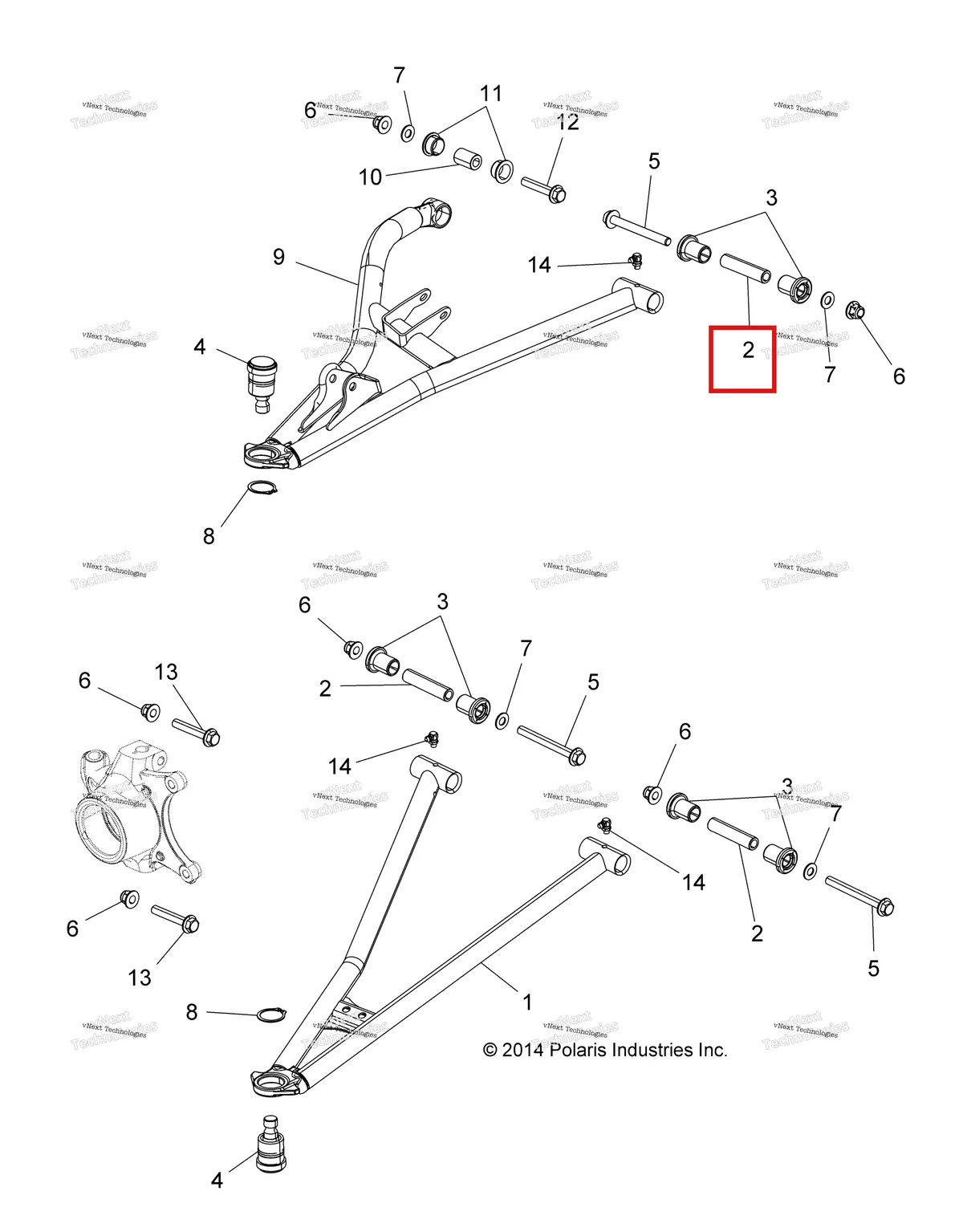 Деталь 5138276 на схеме узла Suspension, Front Control Arms