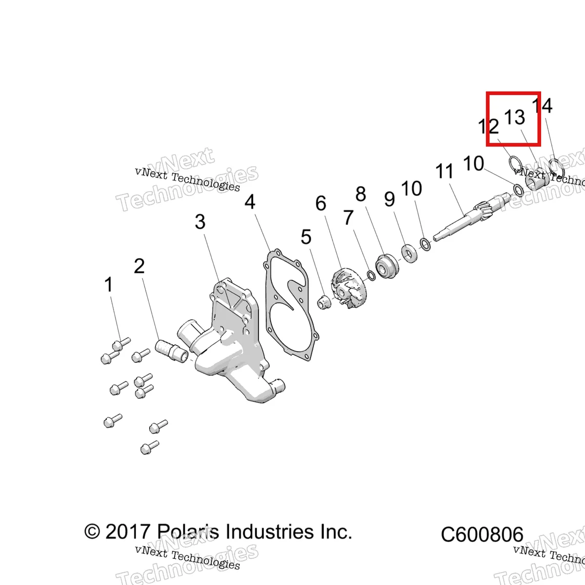 Деталь 5138487 на схеме узла Engine, Water Pump