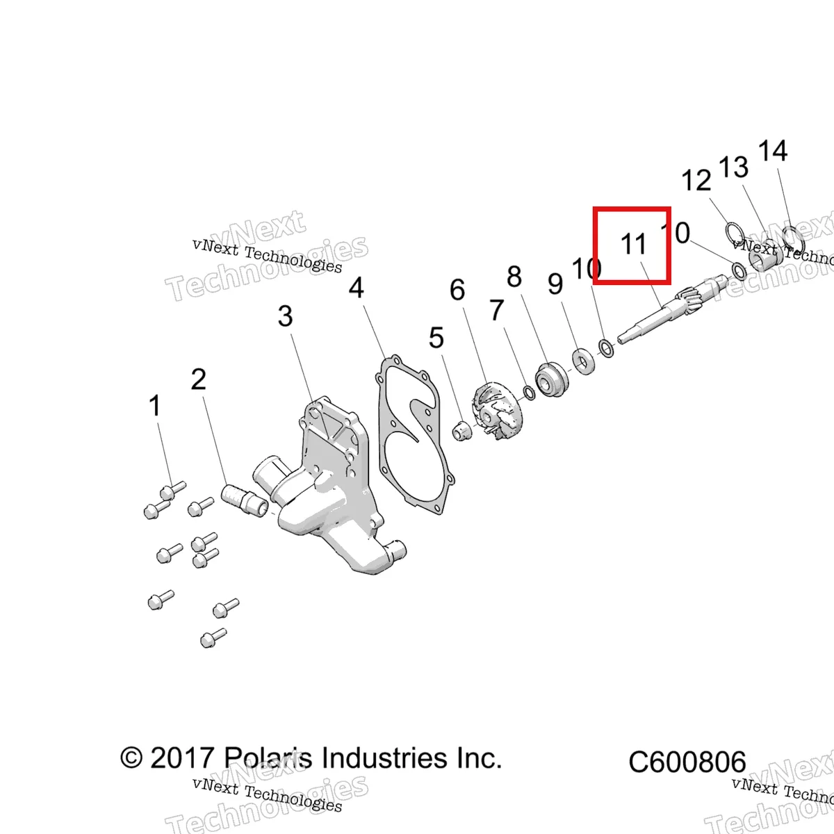 Деталь 5138488 на схеме узла Engine, Water Pump