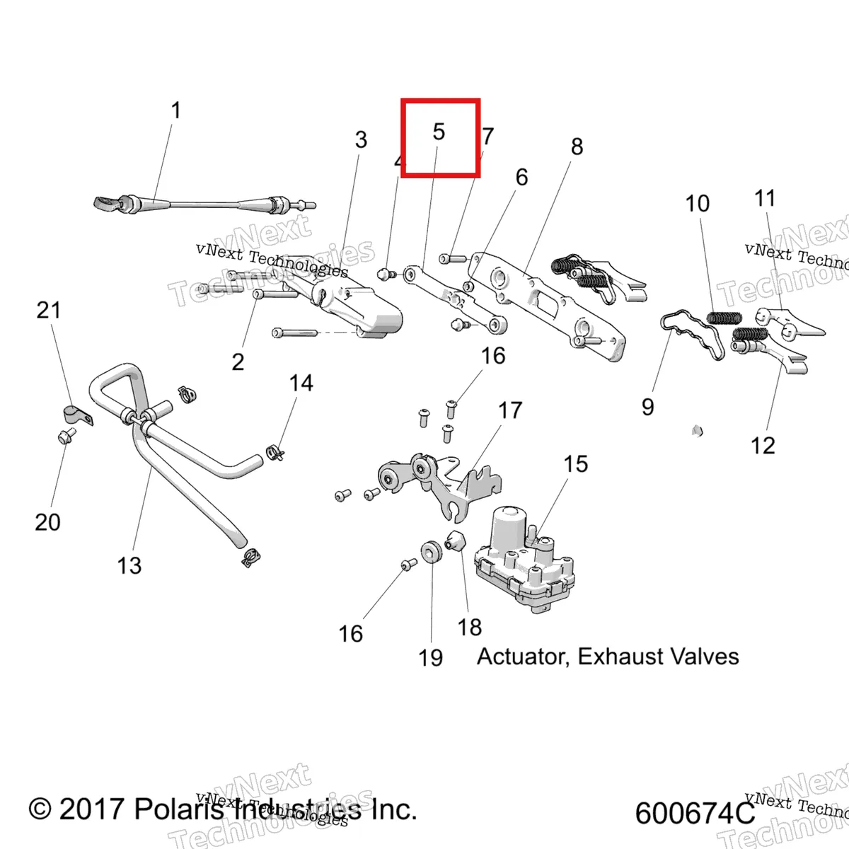 Деталь 5138506 на схеме узла Engine, Exhaust Valve Asm