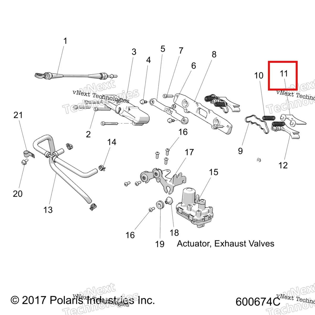 Деталь 5138524 на схеме узла Engine, Exhaust Valve Asm