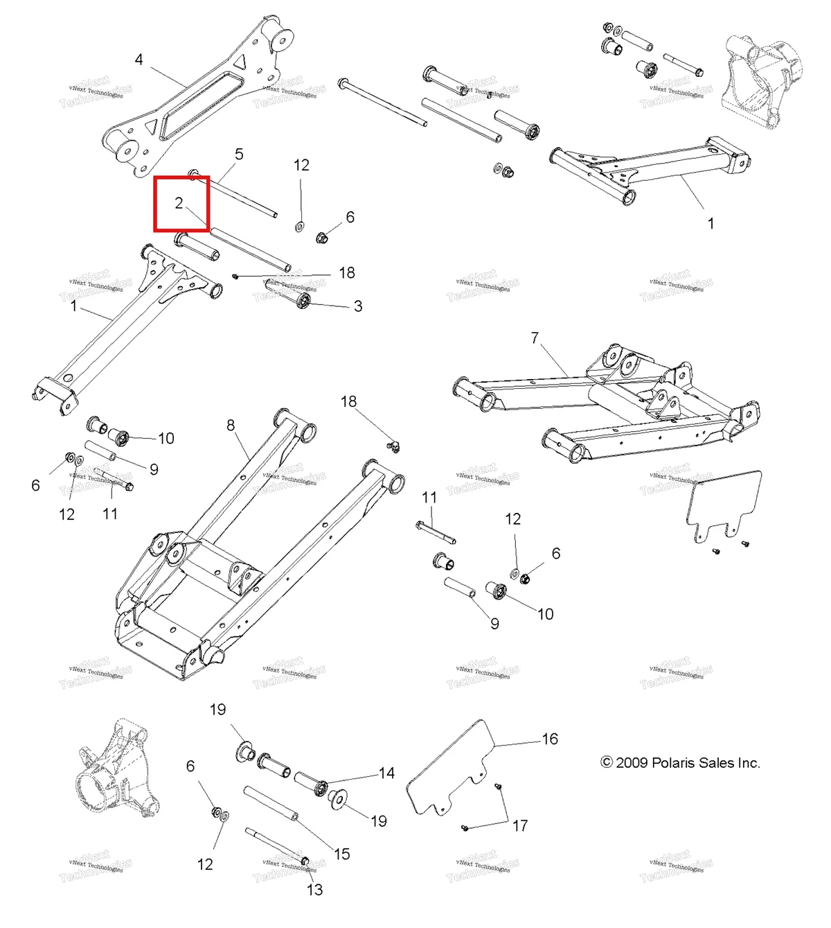 Деталь 5138790 на схеме узла Suspension, Rear Control Arms