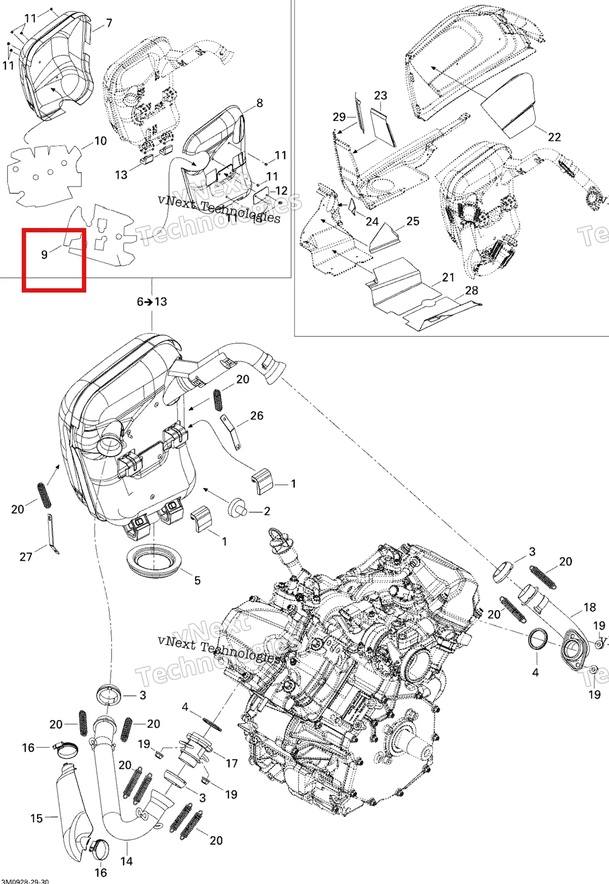 Деталь 514054170 (Изоляция) на схеме узла 2009 Ski-Doo Legend Touring Exhaust System