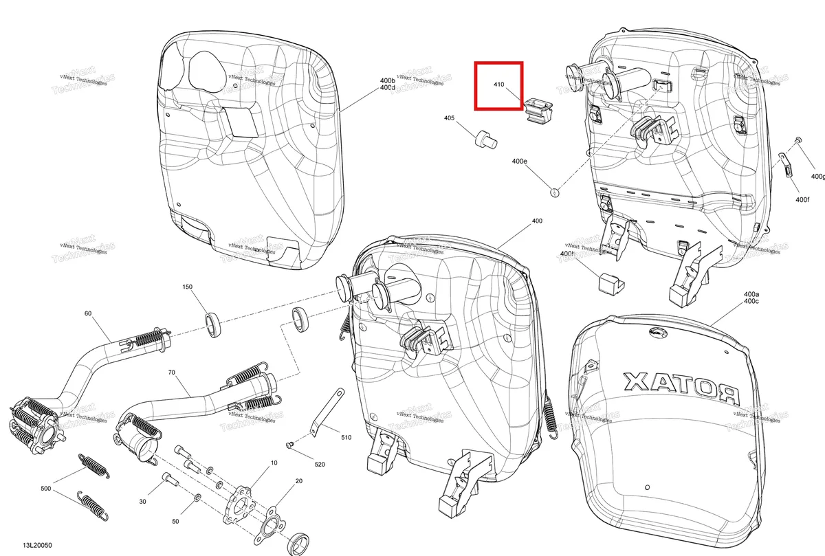 Деталь 514054737 (Стопор) на схеме узла 2020 Ski-Doo SKANDIC WT 600 ACE Engine - Exhaust