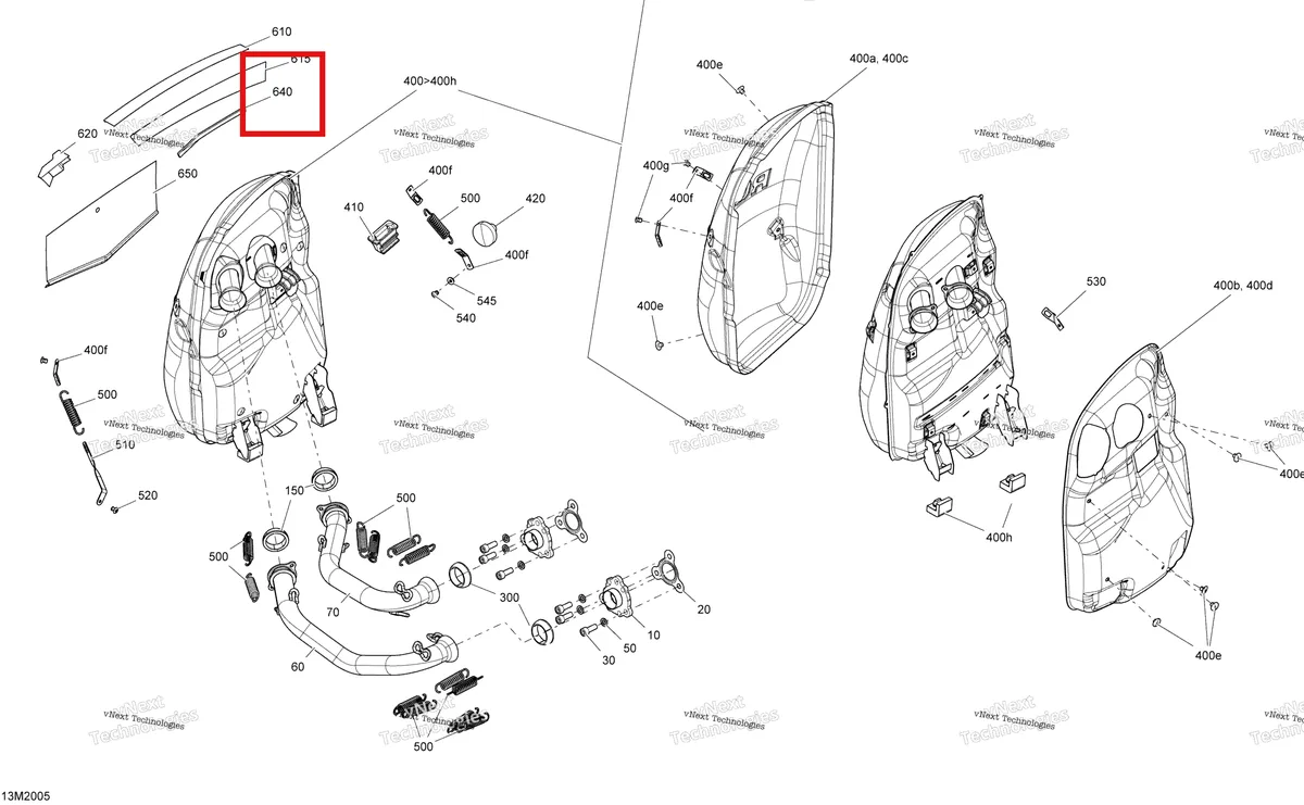 Деталь 514054820 на схеме узла 2020 Ski-Doo TUNDRA 600 ACE Engine - Exhaust