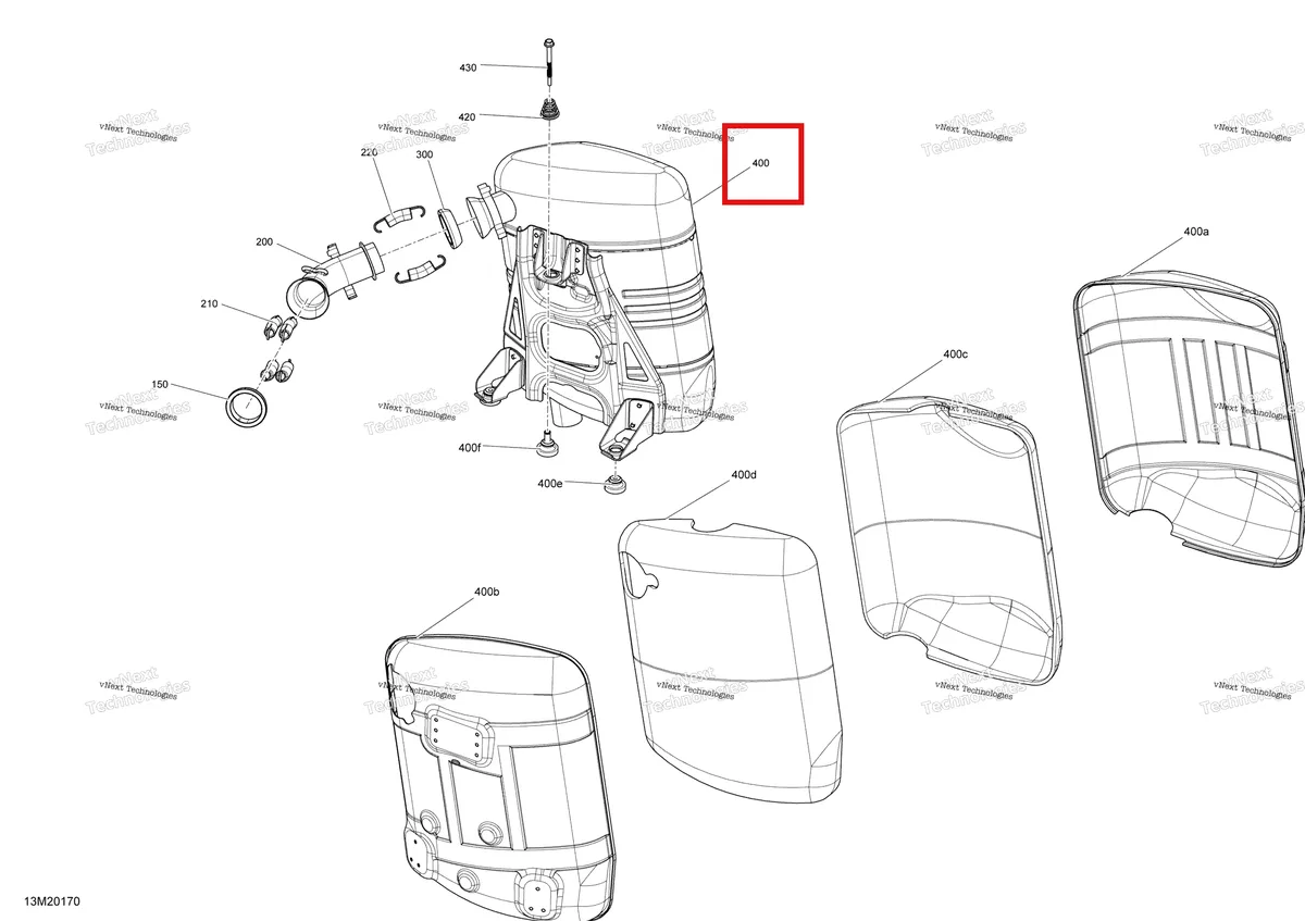 Деталь 514055479 на схеме узла 2020 Ski-Doo RENEGADE 900 ACE Engine - Exhaust