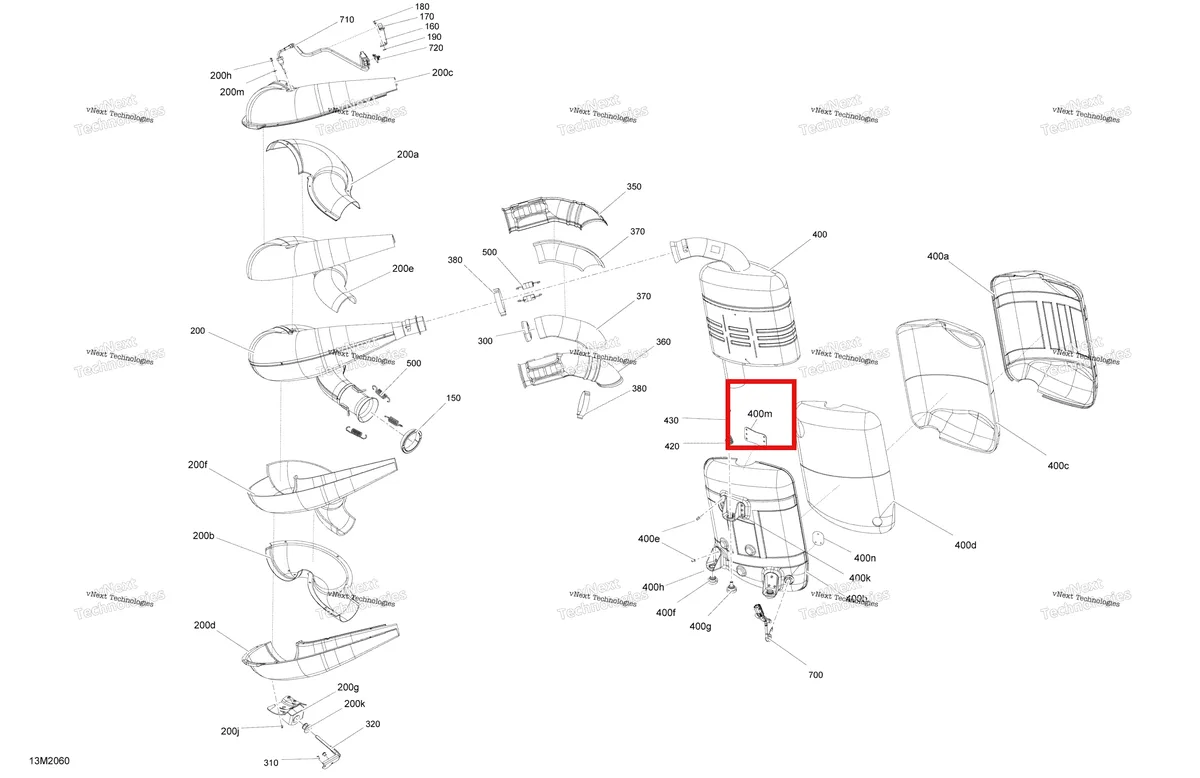 Деталь 514055499 на схеме узла 2020 Ski-Doo 005.2 - SUMMIT X- EXPERT - 165