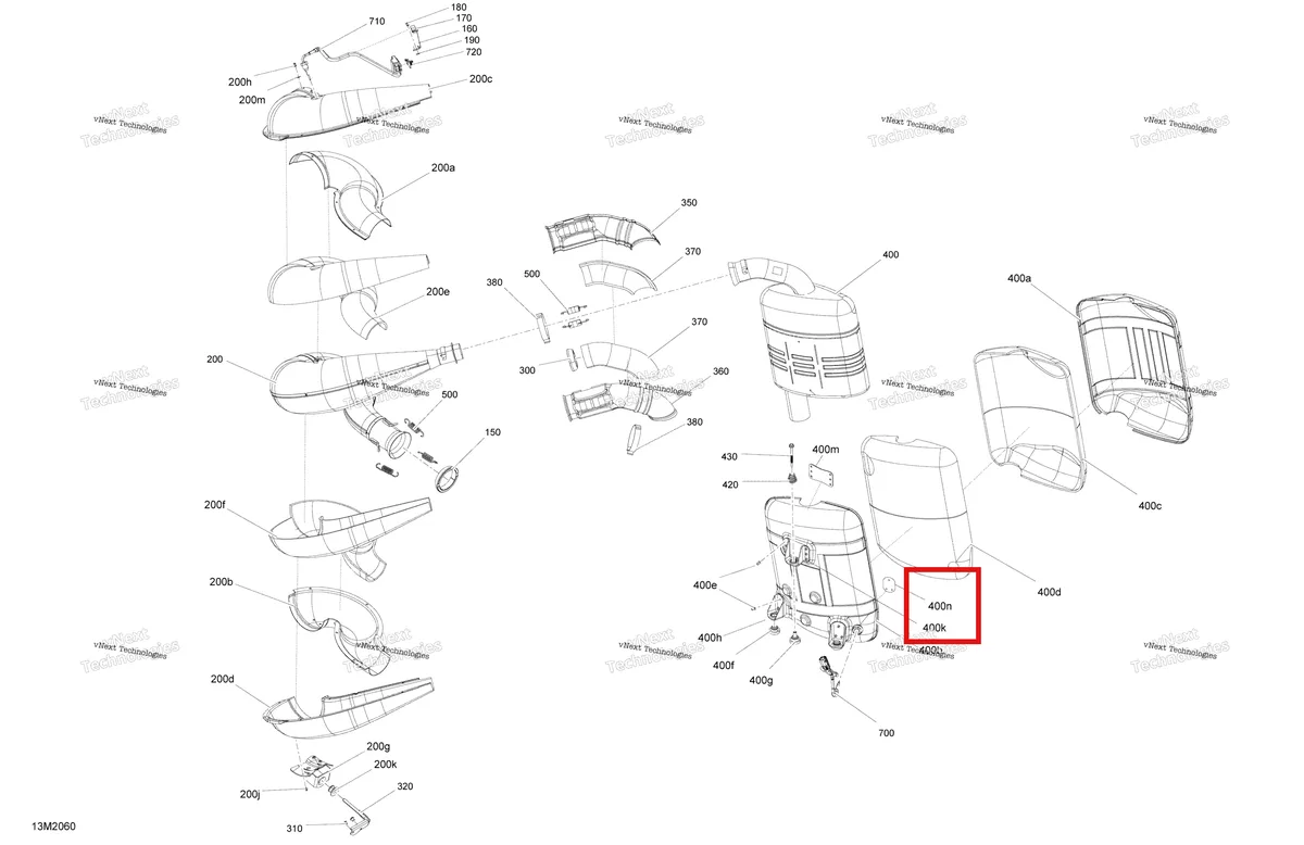 Деталь 514055500 на схеме узла 2020 Ski-Doo 005.2 - SUMMIT X- EXPERT - 165