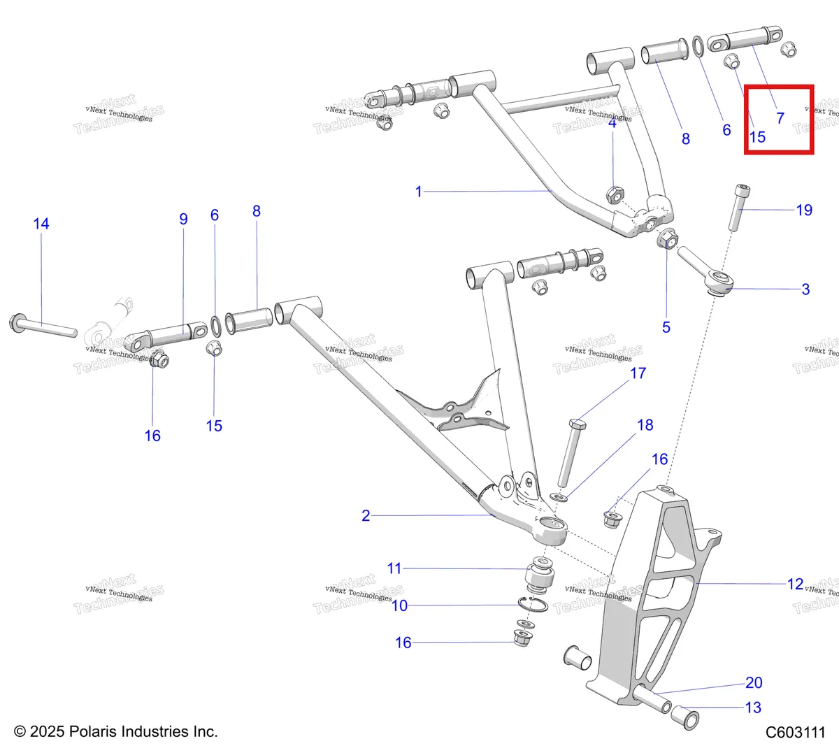 Деталь 5140556 на схеме узла Suspension, Control Arms & Spindle S27tlf6rs