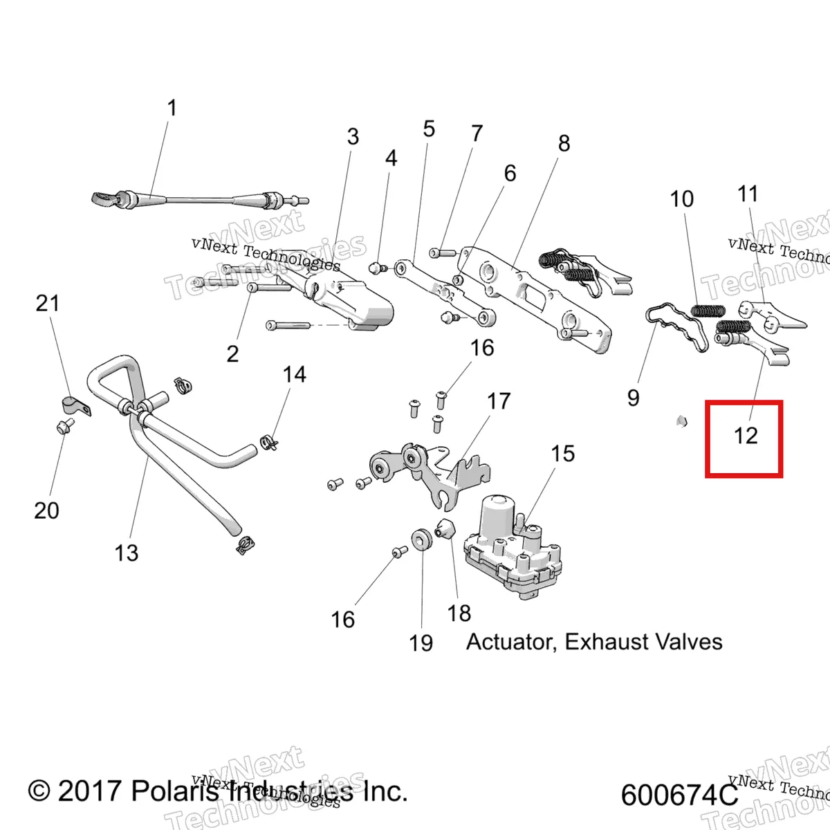 Деталь 5141728 на схеме узла Engine, Exhaust Valve Asm