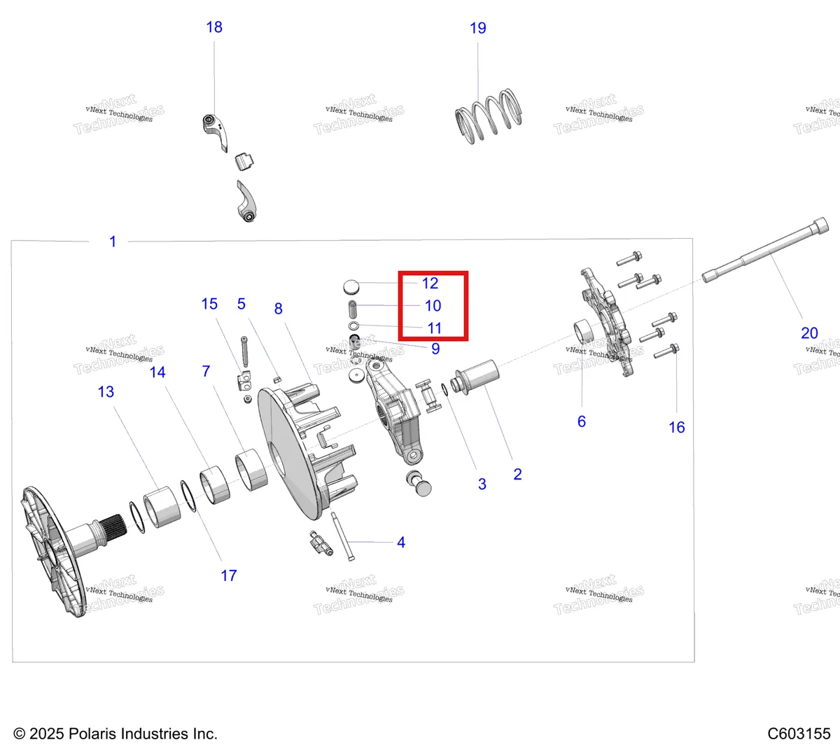 Деталь 5143585 на схеме узла Drive Train, Clutch, Primary