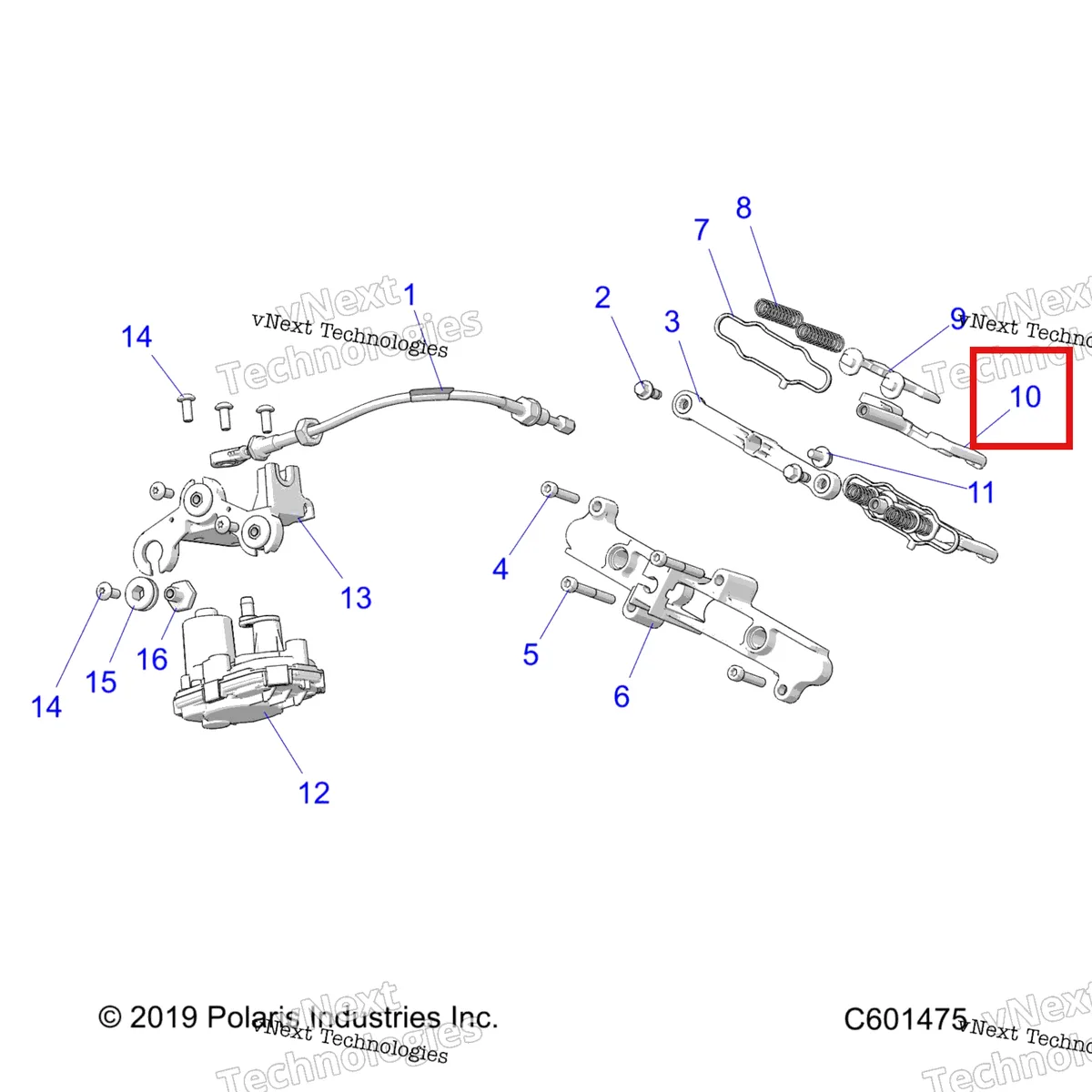 Деталь 5144089 на схеме узла Engine, Exhaust Valve Asm. And Actuator