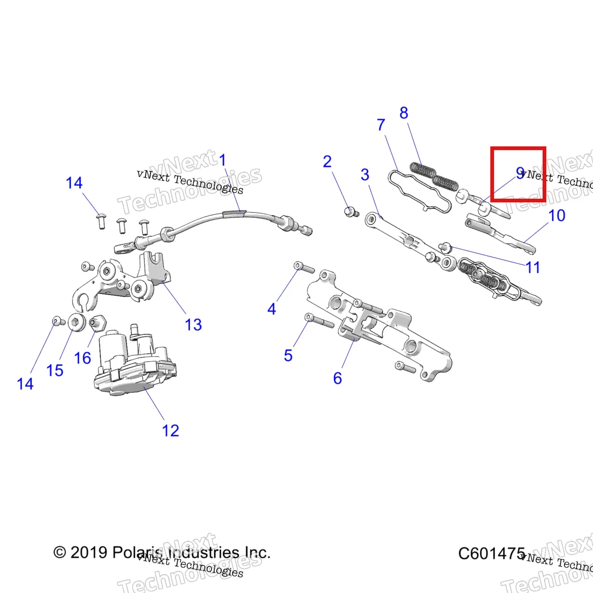 Деталь 5144090 на схеме узла Engine, Exhaust Valve Asm. And Actuator