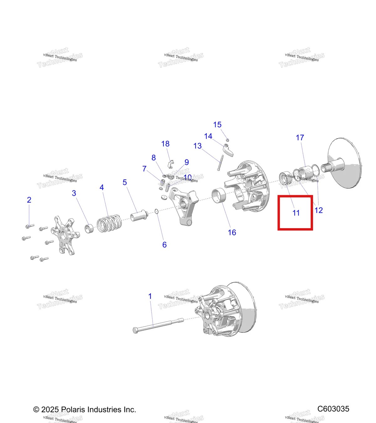Деталь 5145271 на схеме узла Drive Train, Clutch, Primary