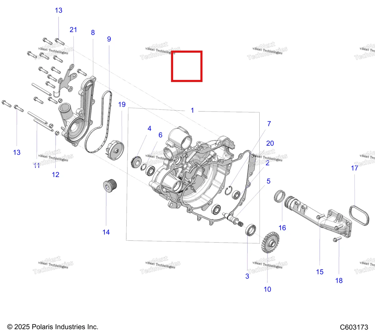 Деталь 5145478 на схеме узла Engine, Cooling System/Water Pump S27tde9f