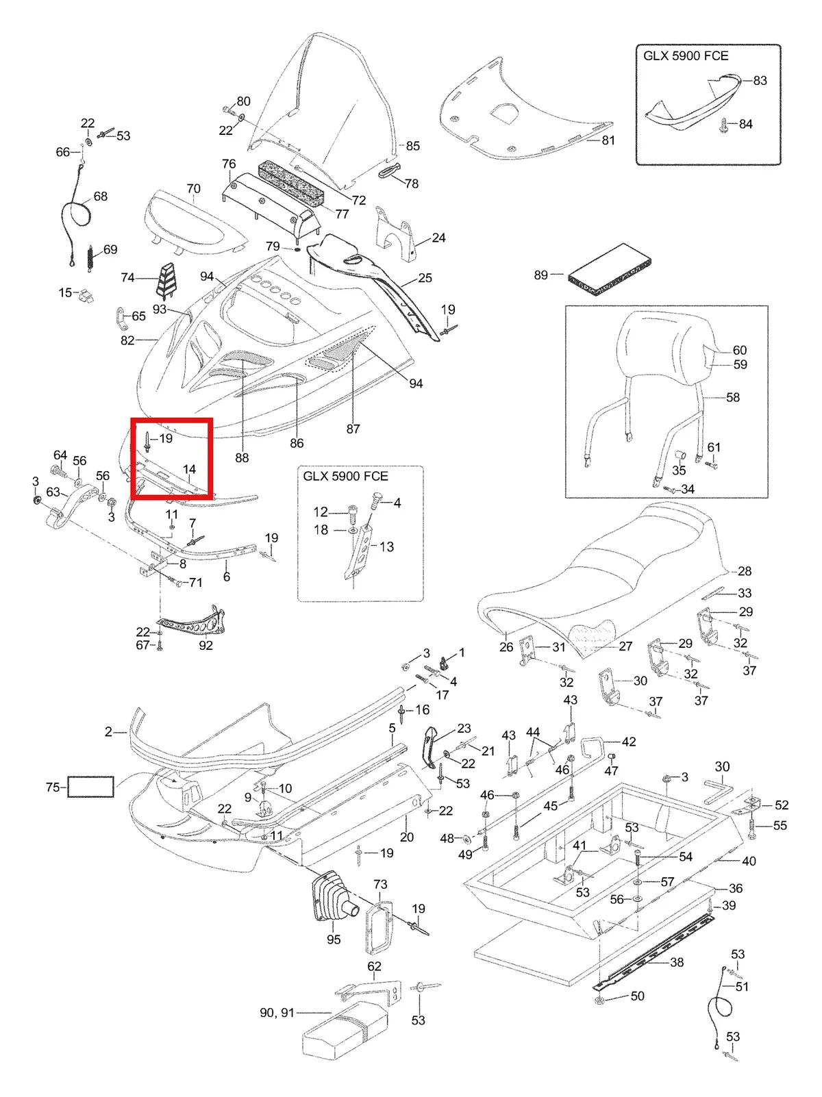 Деталь 5146514 (Деталь Rim-hood Pre Assy) на схеме узла 09- Hood