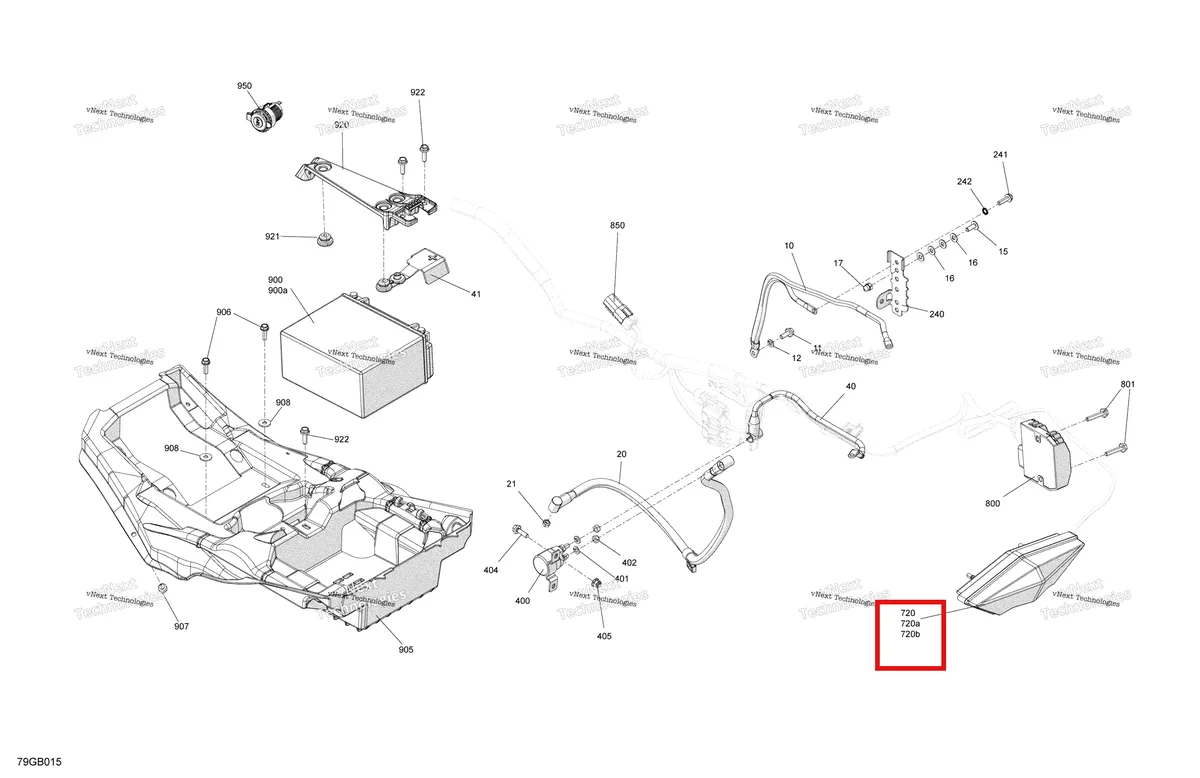 Деталь 515175494 (Корпус, 3 Цепи) на схеме узла Electric - Rear Section