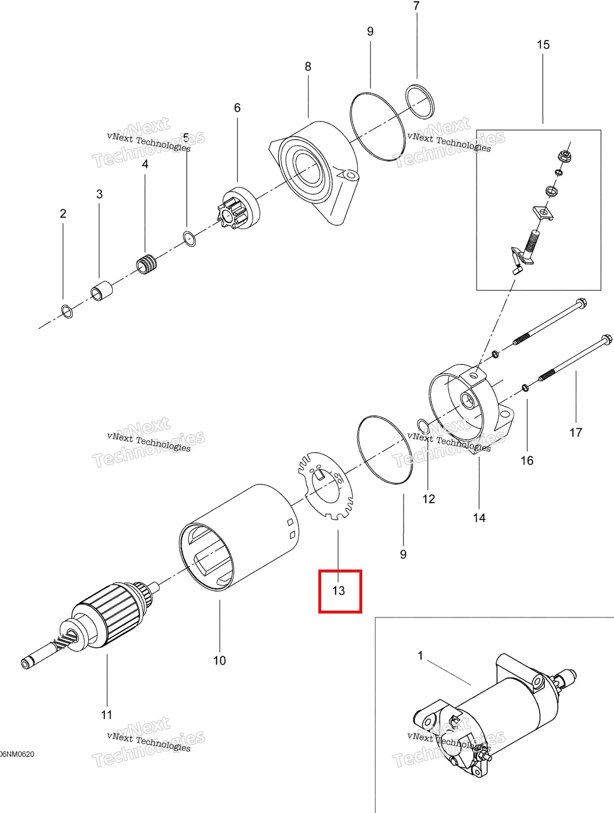 Деталь 515175786 (Деталь Holder Assy) на схеме узла 2006 Ski-Doo Expedition 600 H.O. SDI Electric Starter