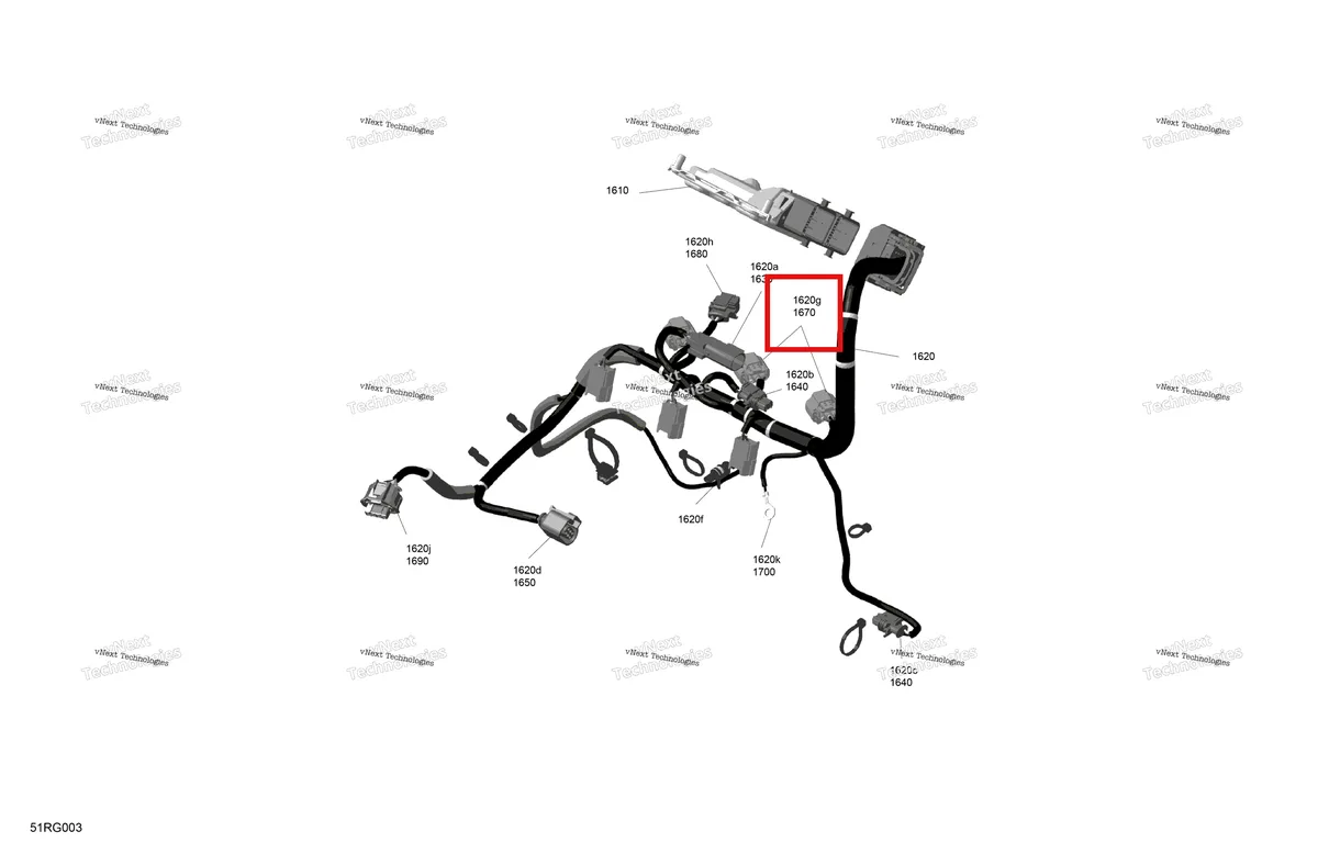 Деталь 515176129 на схеме узла 2027 Ski-Doo RENEGADE - Adrenaline with Enduro Package - 900 ACE - UNVA - Deep Black - 15X137X1.25IR Track Rotax - Engine Harness And Electronic Module