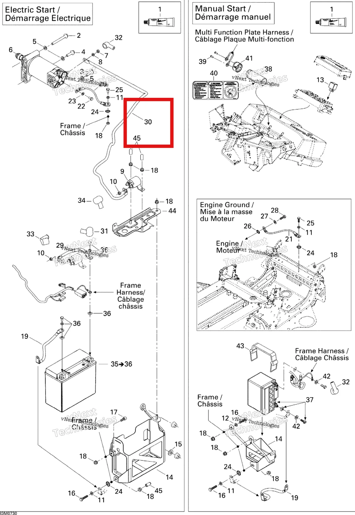 Деталь 515176259 на схеме узла 2007 Ski-Doo MACH Z Adrenaline Electrical System Adr