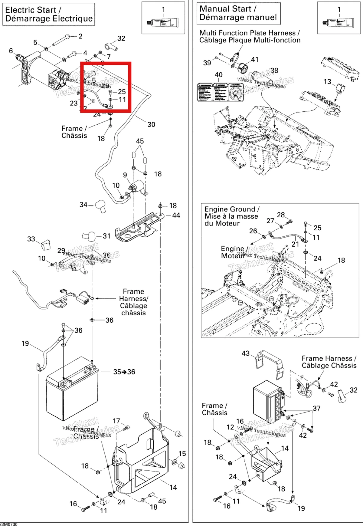 Деталь 515176277 на схеме узла 2007 Ski-Doo MACH Z Adrenaline Electrical System Adr