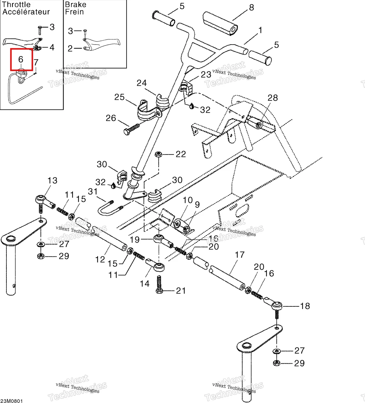Деталь 515176529 на схеме узла 2008 Ski-Doo Mini Z Steering