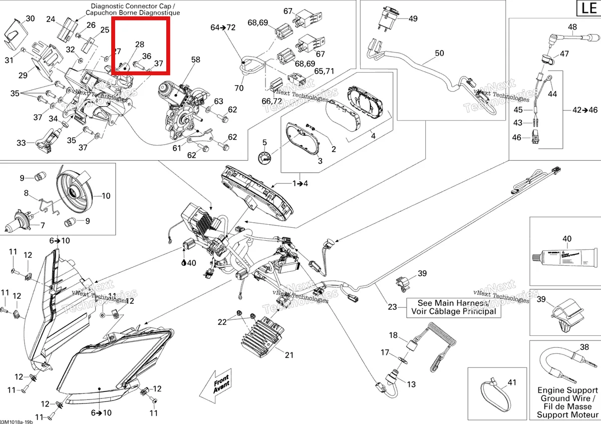 Схема применяемости: Пластина Ski-Doo GTX LE 1200 4-TEC (2009) (515176544)
