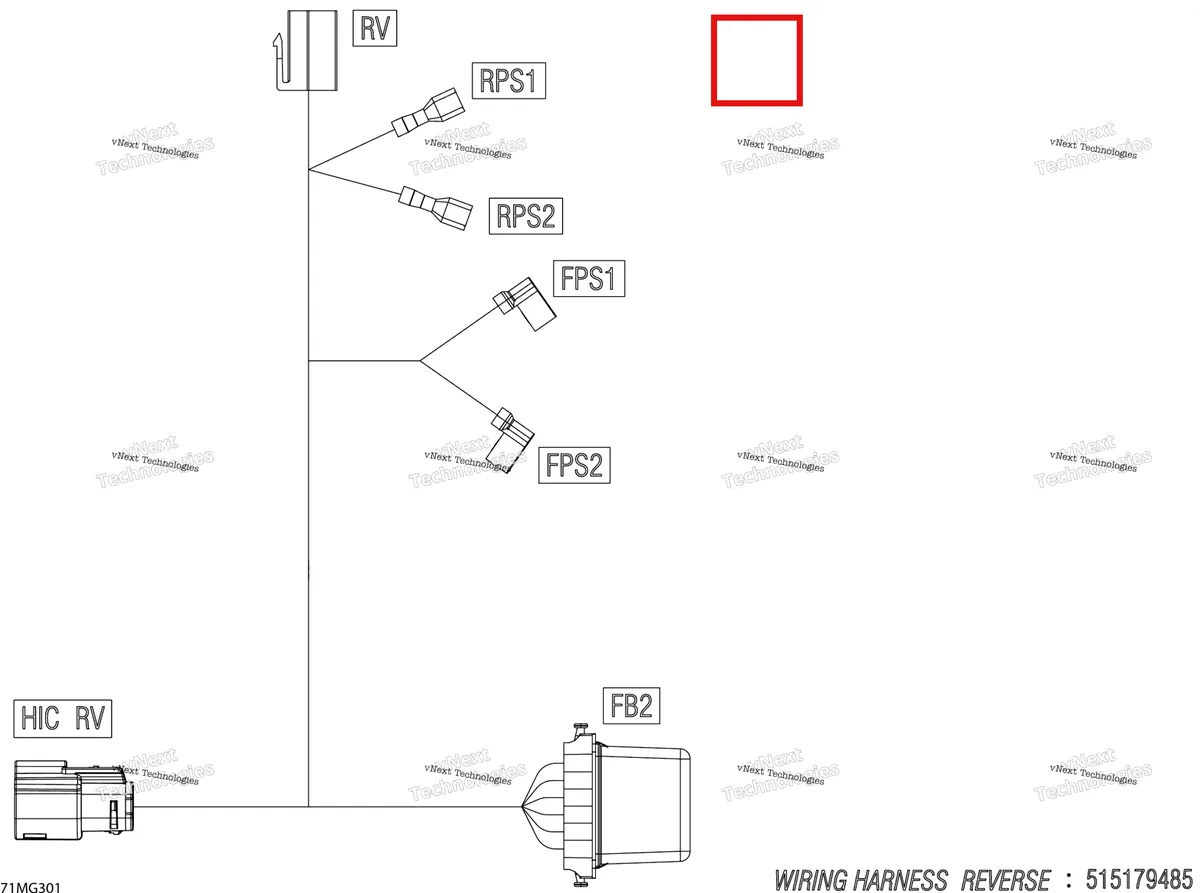 Деталь 515176550 на схеме узла 2027 Ski-Doo EXPEDITION - LE - 900 ACE - AAVG - Monument Gray - 16X154X2.0P Track Electric - Reverse Wiring Harness - 515179485