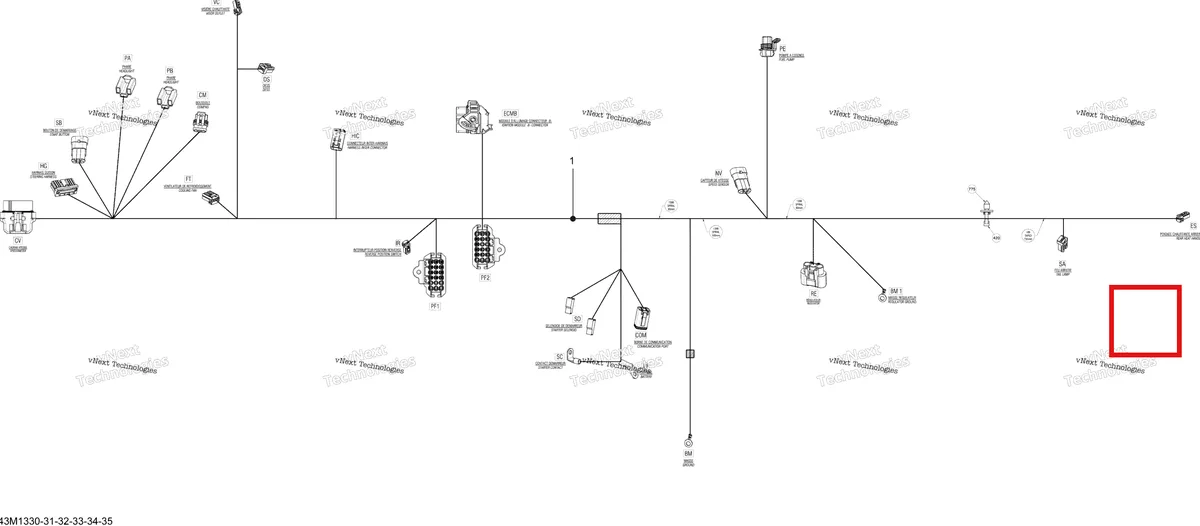 Деталь 515177381 на схеме узла XP Electrical Harness , Main