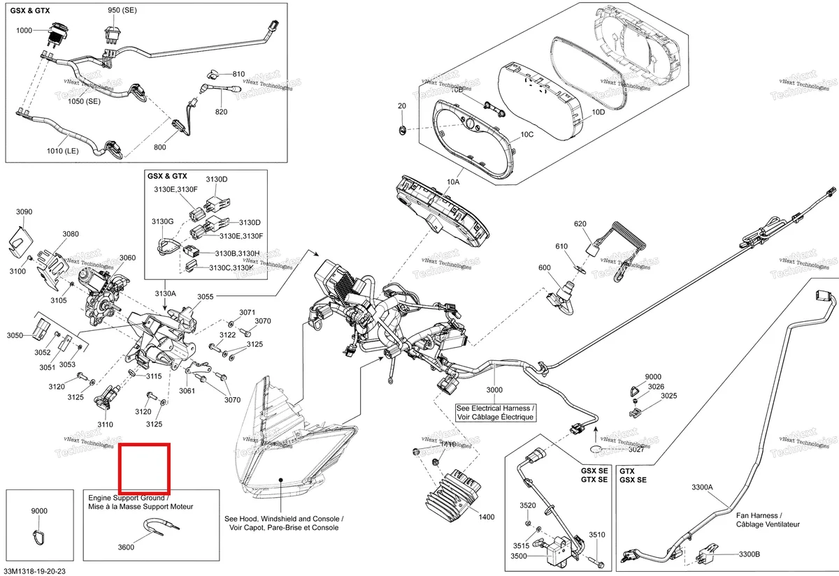 Деталь 515177549 на схеме узла 2013 Ski-Doo MXZ X & TNT 1200 XR Electrical System