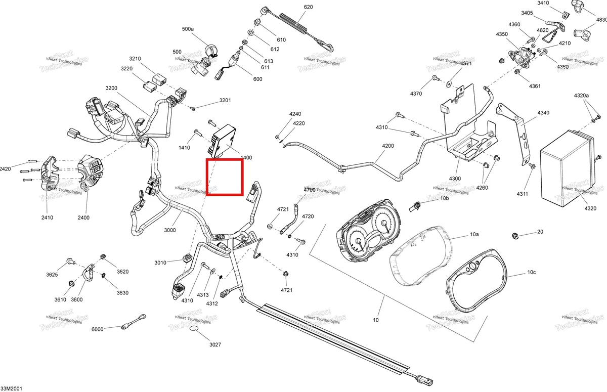 Деталь 515177609 на схеме узла 2020 Ski-Doo EXPEDITION SPORT 550F Electrical System