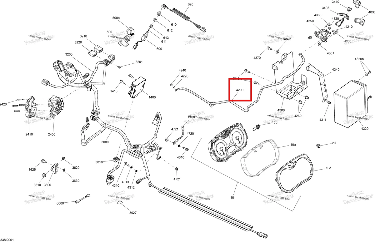 Деталь 515177730 на схеме узла 2020 Ski-Doo TUNDRA 550F Electrical System