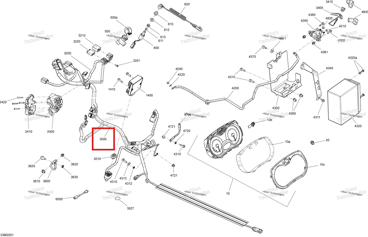 Деталь 515177979 на схеме узла 2020 Ski-Doo TUNDRA 550F Electrical System