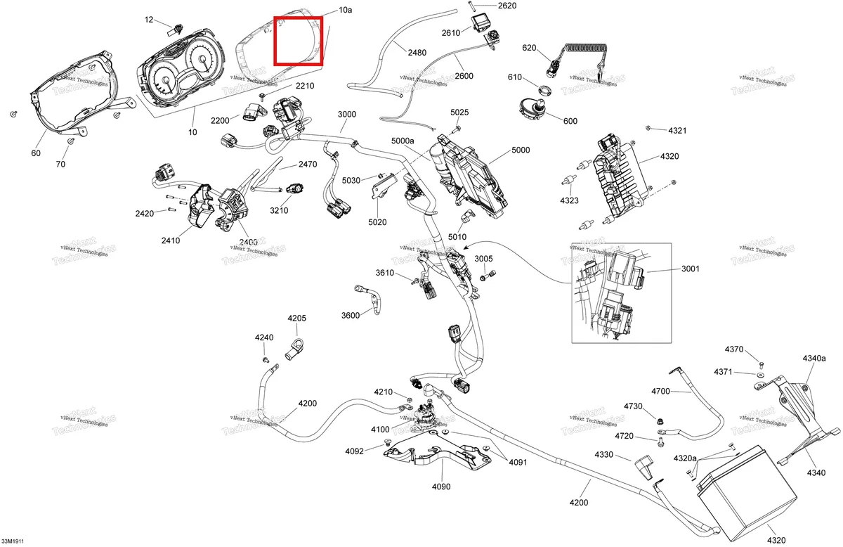 Деталь 515178326 на схеме узла 2019 Ski-Doo BACKCOUNTRY 600R E-TEC Electrical - 600R E-Tec
